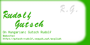 rudolf gutsch business card